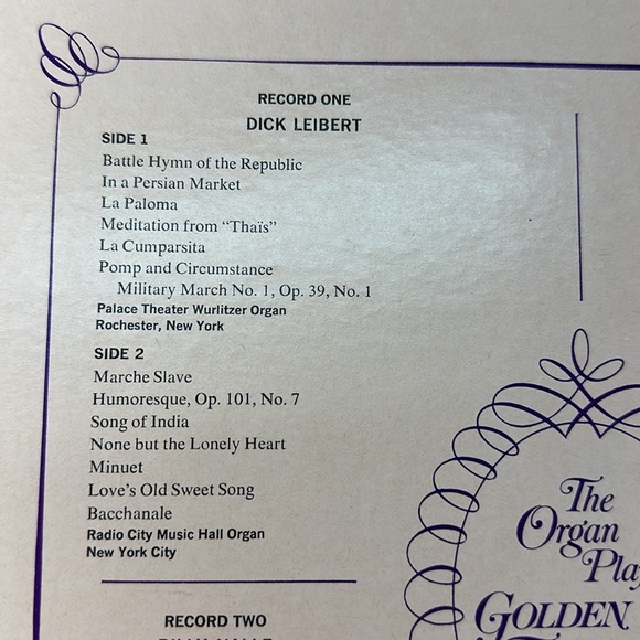 The Organ Plays Golden Favorites, 4 Record Set, Vinyl Record LP - Picture 3 of 6